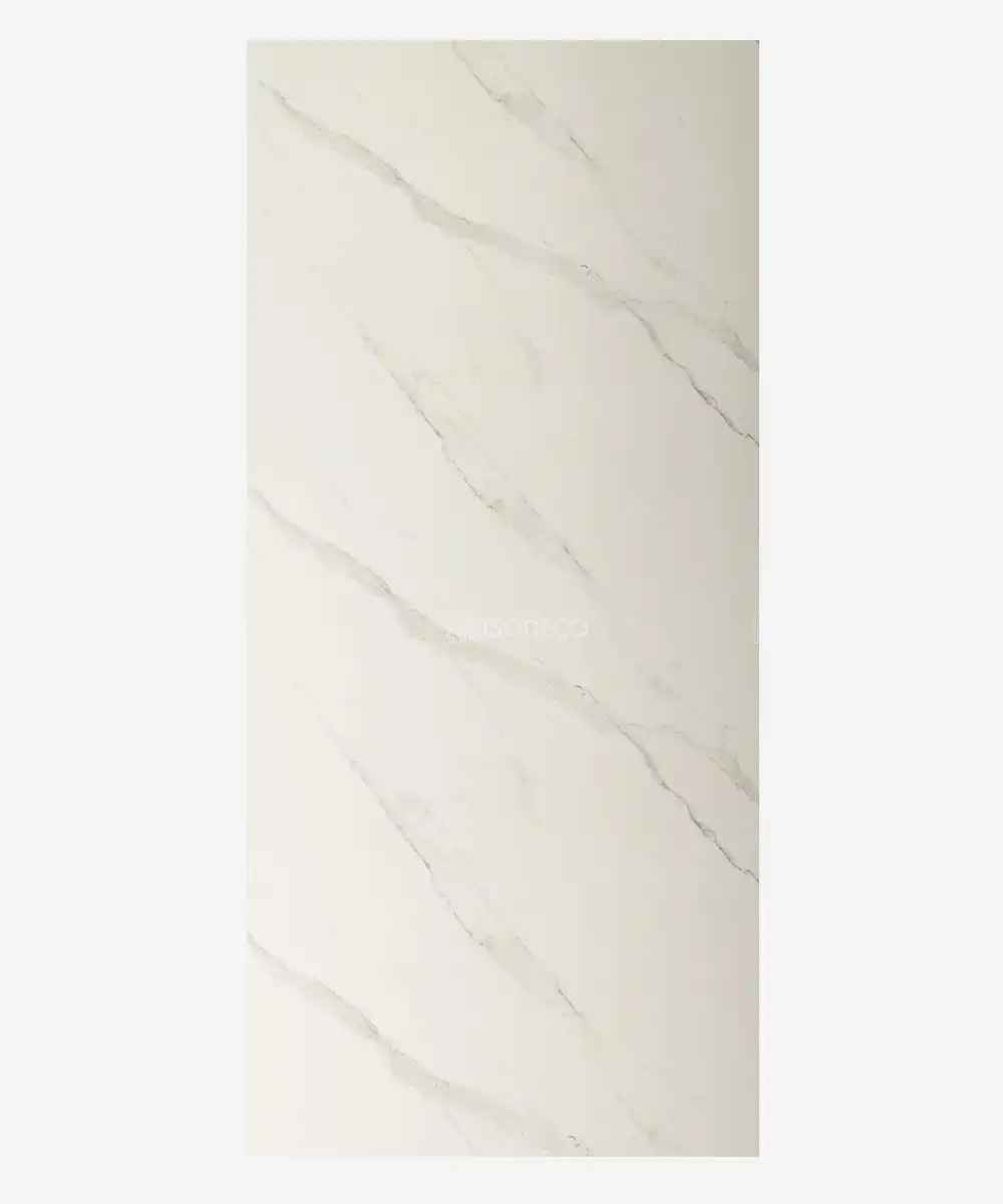 PVC Mermer Duvar Paneli - 120x260cm - Beyaz Gri Calacatta